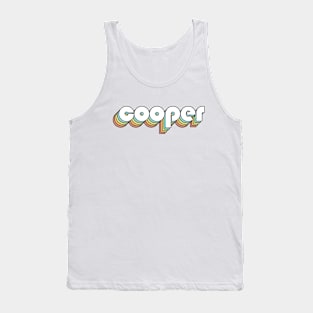 Cooper - Retro Rainbow Typography Faded Style Tank Top